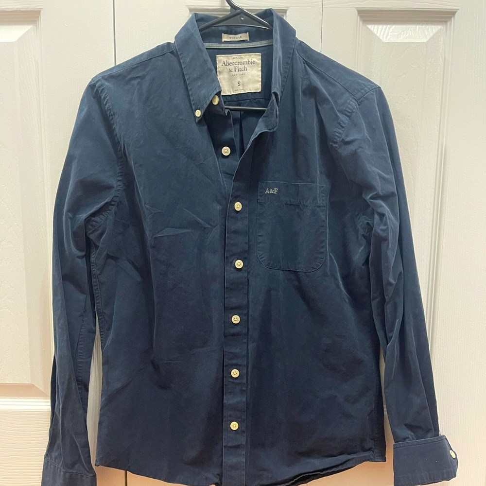 Abercrombie & Fitch Men Button Down Shirt Small